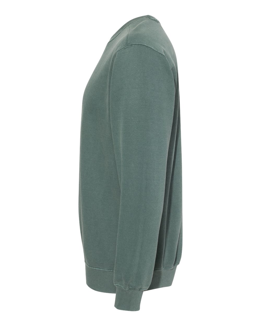 Left View of Blue Spruce Garment-Dyed Sweatshirt - 1566