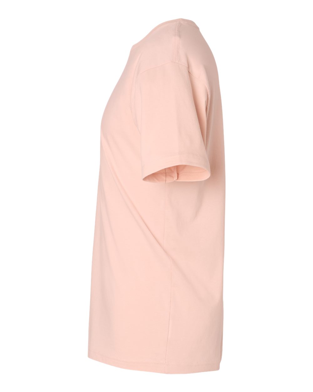 Left View of Blush Fine Jersey Tee - 6901