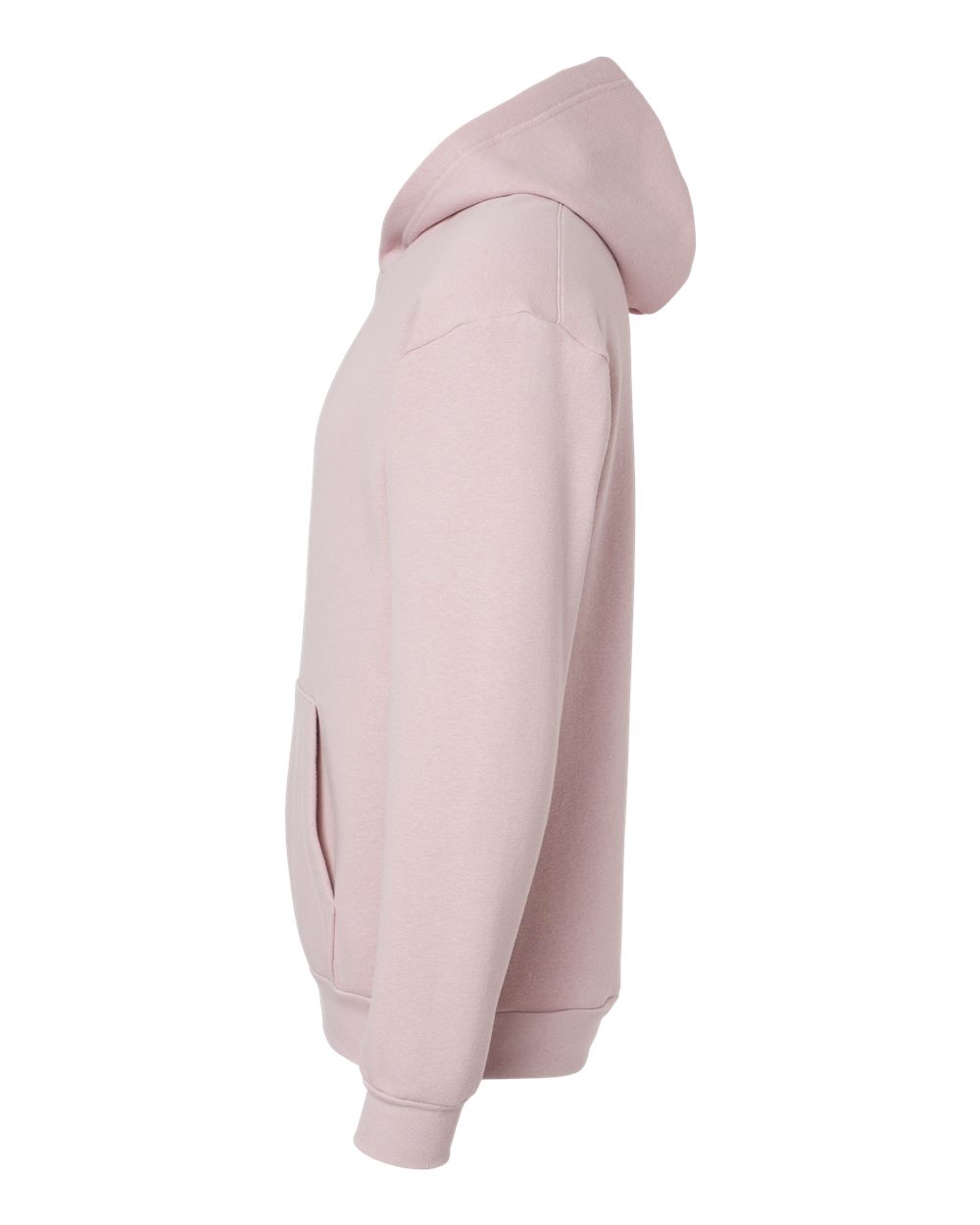 Left View of Blush ReFlex Fleece Hoodie - RF498