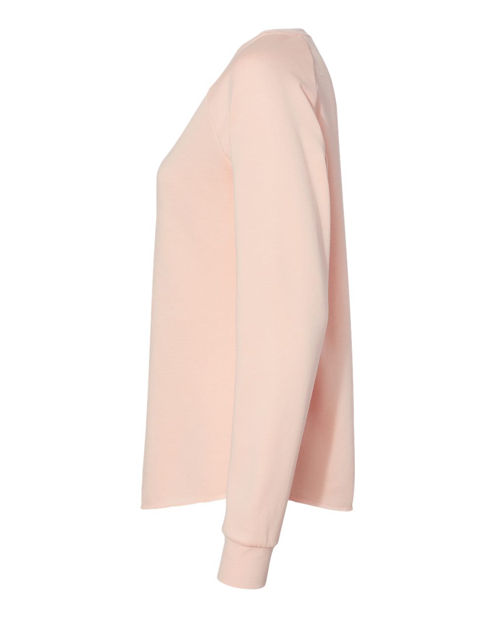 Left View of Blush Women&#39;s California Wave Wash Crewneck Sweatshirt - PRM2000