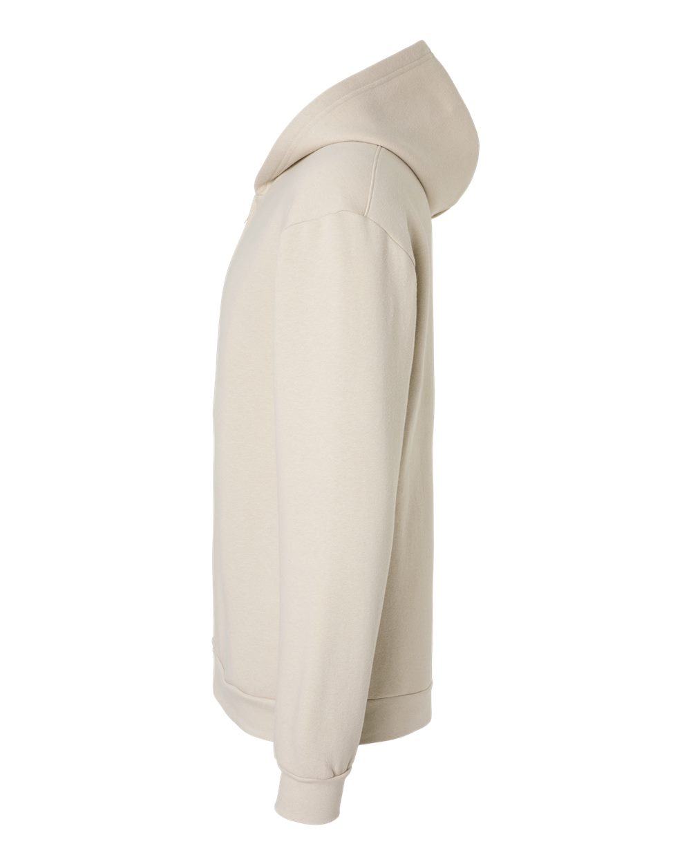 Left View of Bone ReFlex Fleece Full-Zip Hoodie - RF497