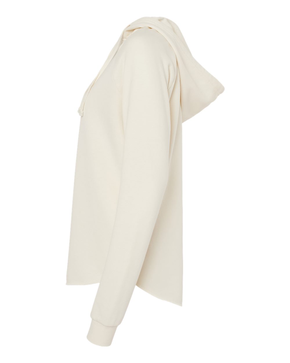 Left View of Bone Women’s Lightweight California Wave Wash Hooded Sweatshirt - PRM2500
