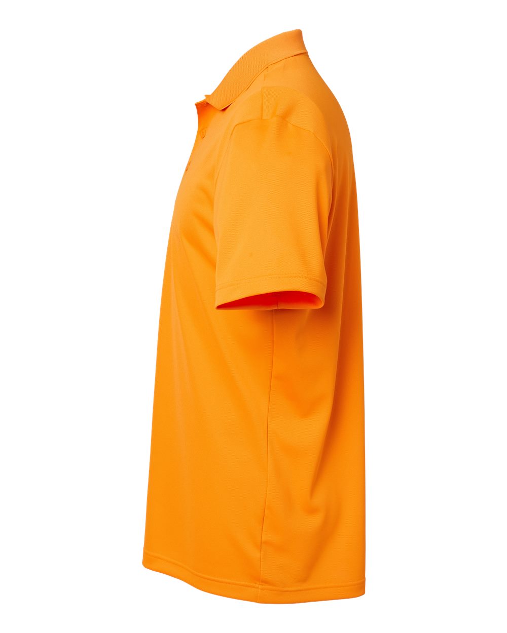 Left View of Bright Orange Basic Sport Polo - A430 plain
