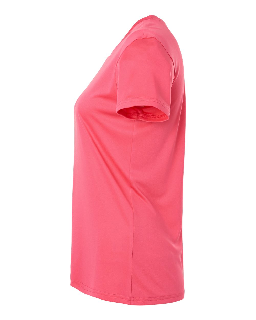 Left View of Bright Pink Pro-Lock Women&#39;s Performance T-Shirt - 48000L