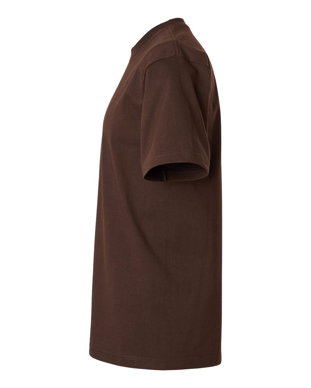 Left View of Brown Heavyweight Street T-Shirt - 299
