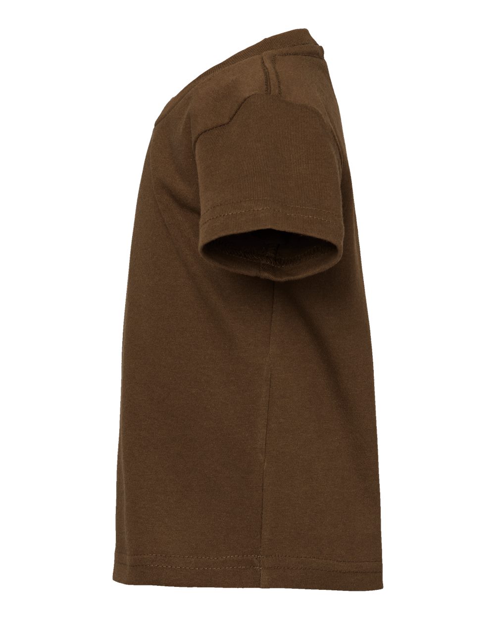 Left View of Brown Infant Cotton Jersey Tee - 3401