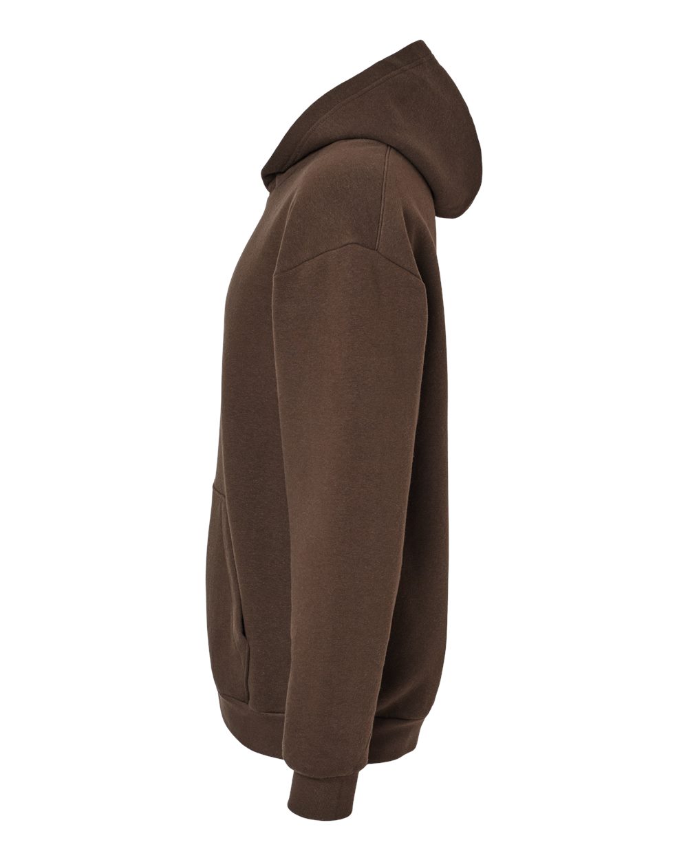Left View of Brown ReFlex Fleece Hoodie - RF498