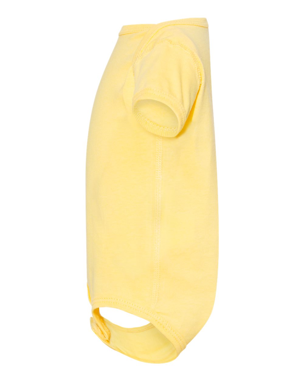 Left View of Butter Infant Fine Jersey Bodysuit - 4424