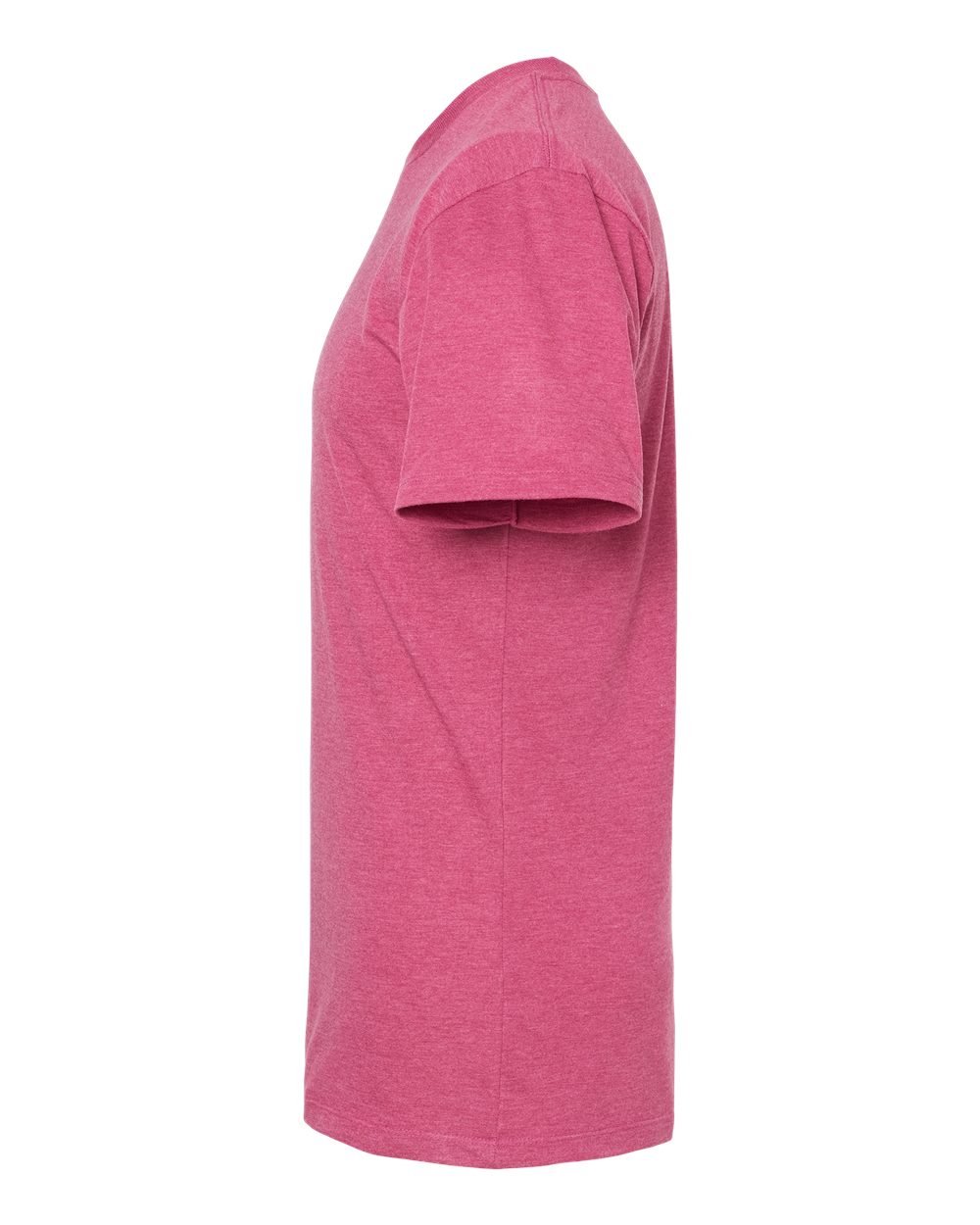 Left View of Cactus Flower Heather Premium Cotton Blend T-Shirt - 541