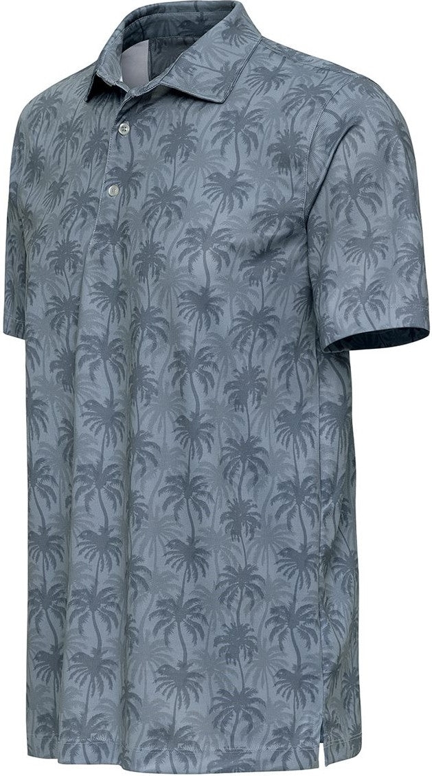 Left View of Cadet Blue Charleston Sublimated Polo - 154