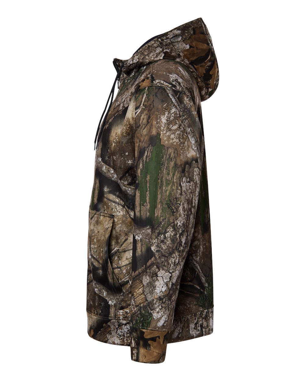 Left View of Camo Unisex Realtree® Performance Full-Zip Hooded Sweatshirt - RT5201