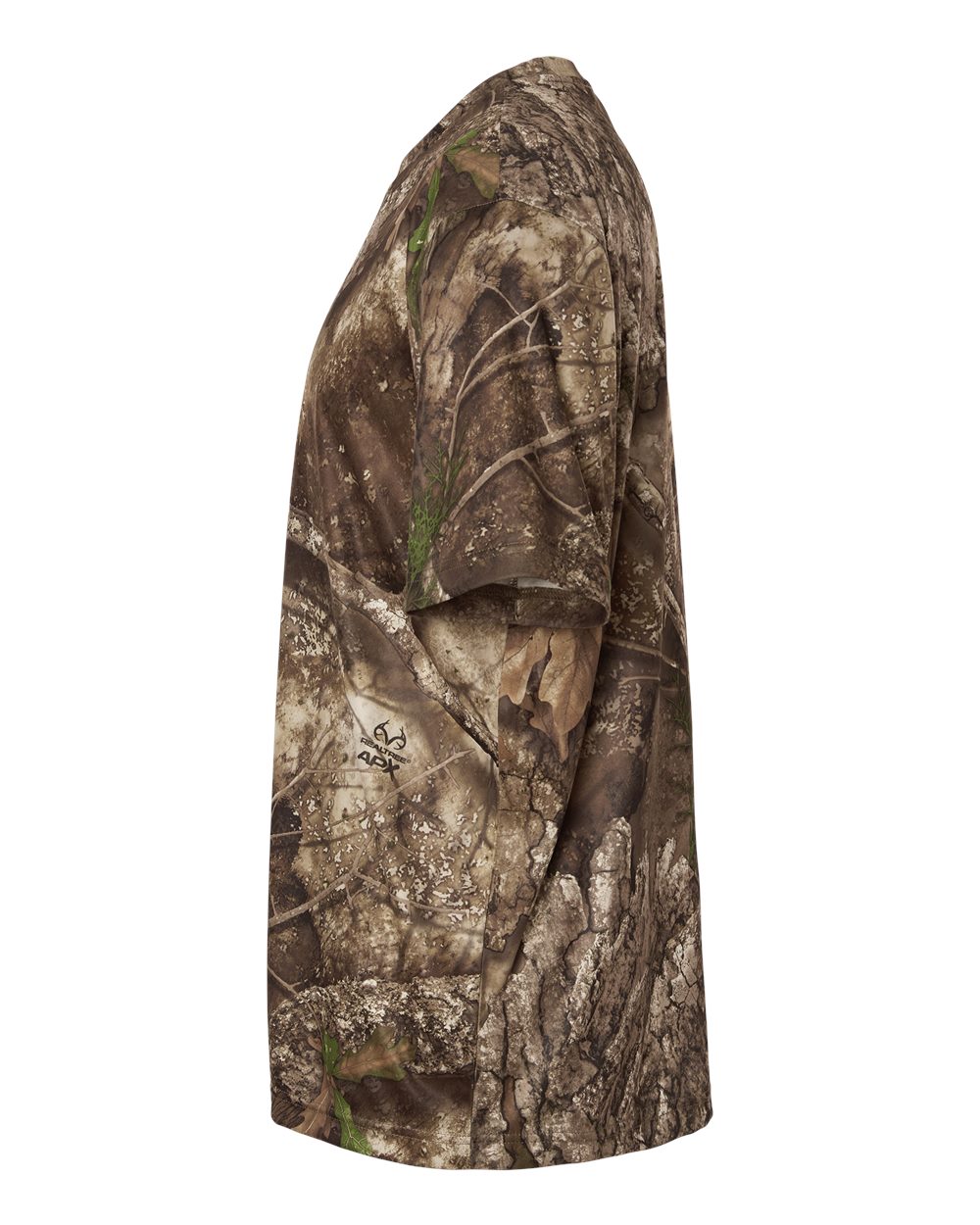 Left View of Camo Unisex Realtree® Poly Performance T-Shirt - RT2101