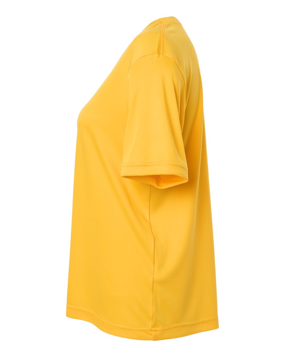 Left View of Campus Gold Women's Capital Performance T-Shirt - CE10W plain