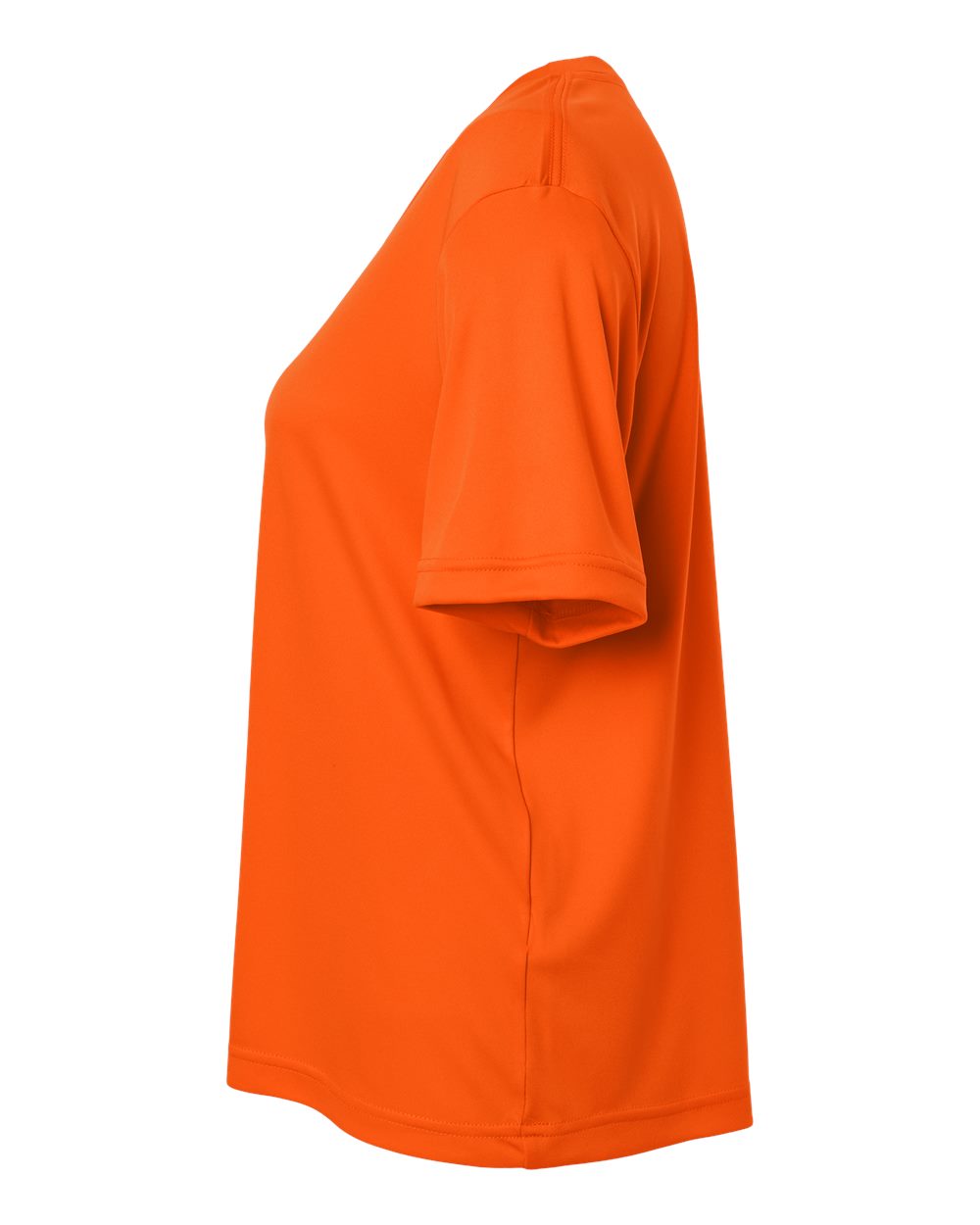 Left View of Campus Orange Women's Capital Performance T-Shirt - CE10W
