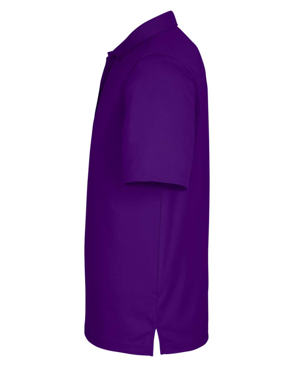 Left View of Campus Purple Men&#39;s Market Snag Protect Mesh Polo - CE104