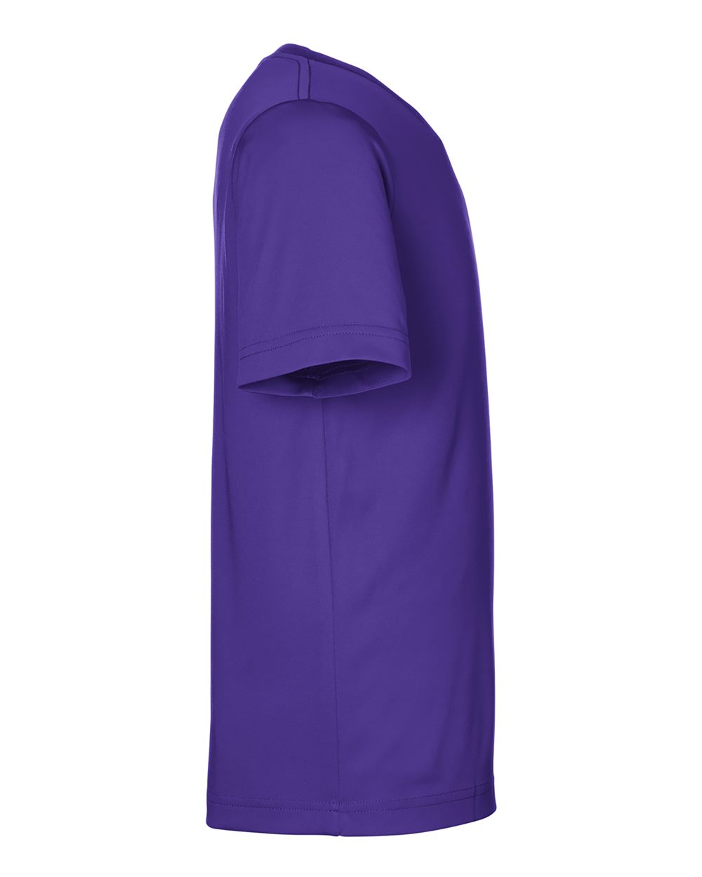 Left View of Campus Purple Youth Capital Performance T-Shirt - CE10Y
