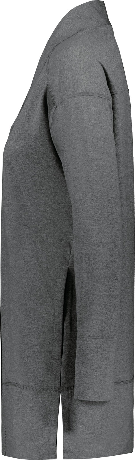 Left View of CARBON HEATHER LADIES VENTURA CARDIGAN