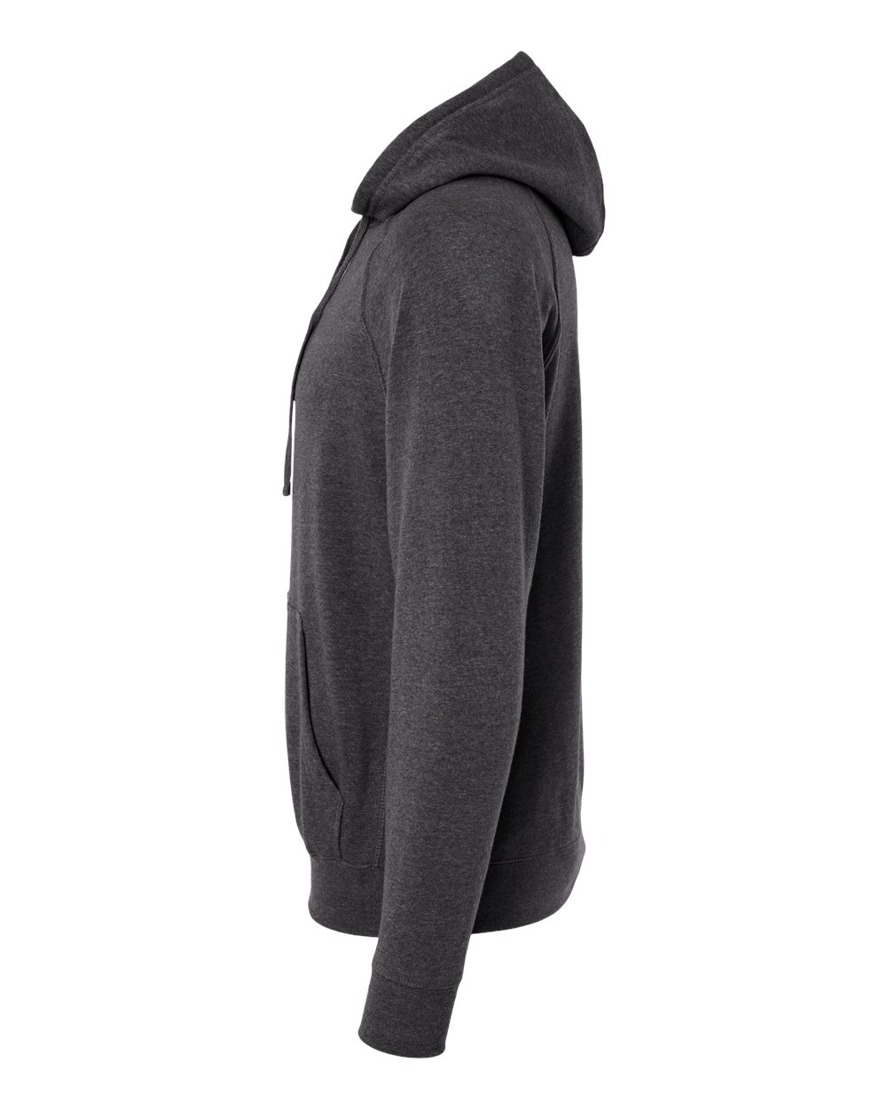 Left View of Carbon Special Blend Raglan Hooded Sweatshirt - PRM33SBP