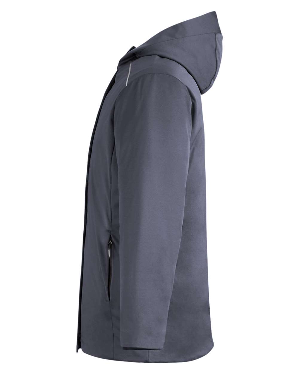 Left View of Carbon Unisex Techno Lite Flat-Fill Insulated Jacket - CE715