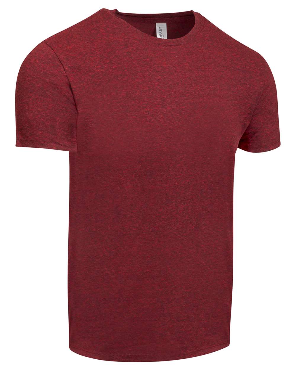 Rear View of Cardinal Black Triblend Triblend Short-Sleeve T-Shirt - 102A