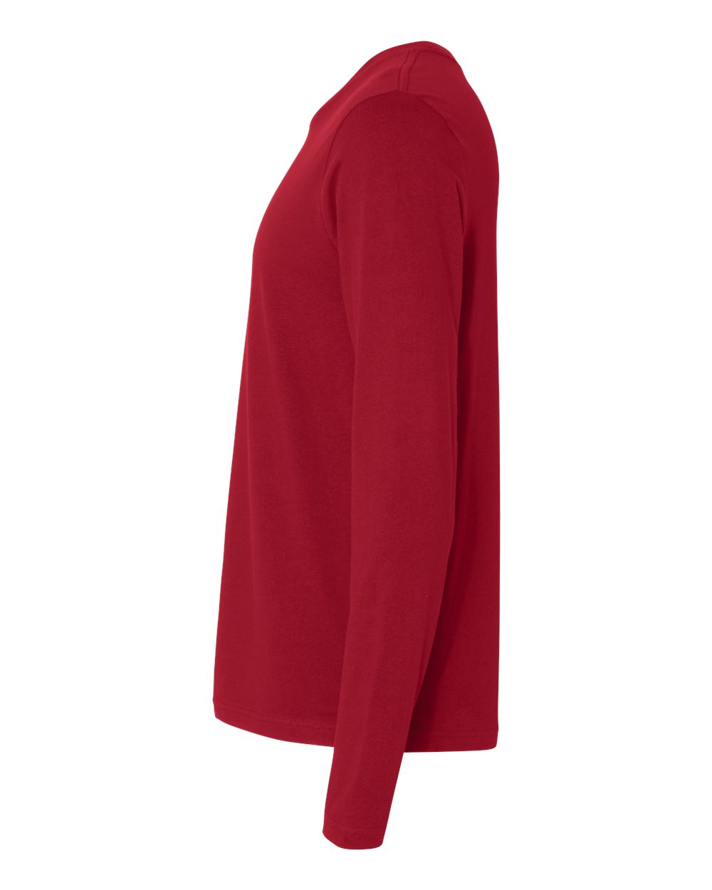 Left View of Cardinal Cotton Long Sleeve T-Shirt - 3601