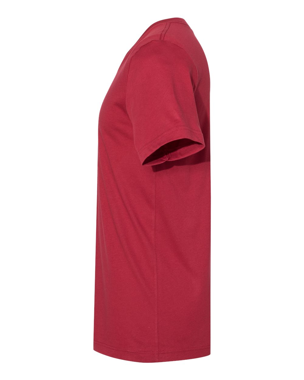 Left View of Cardinal Jersey V-Neck Tee - 3005
