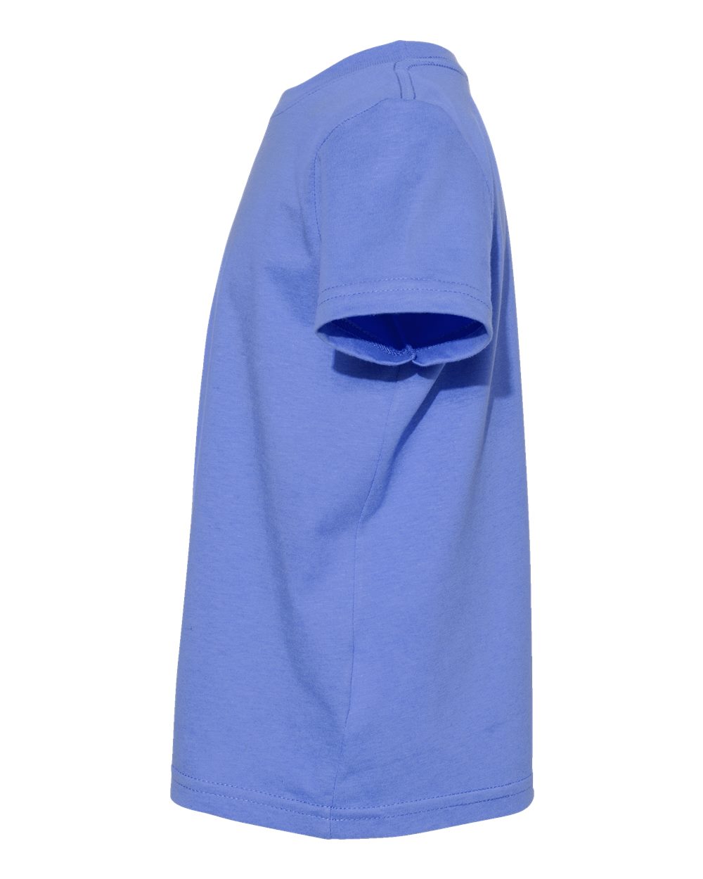 Left View of Carolina Blue Toddler Fine Jersey Tee - 3321