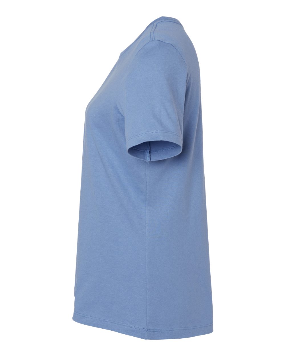 Left View of Carolina Blue Women’s Relaxed Jersey Tee - 6400