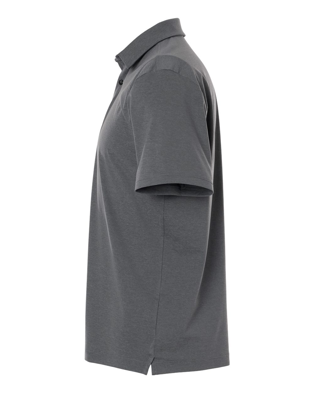 Left View of Castlerock/ Titan Grey/ Black Men's Drive Bonded Polo - 6009652 plain