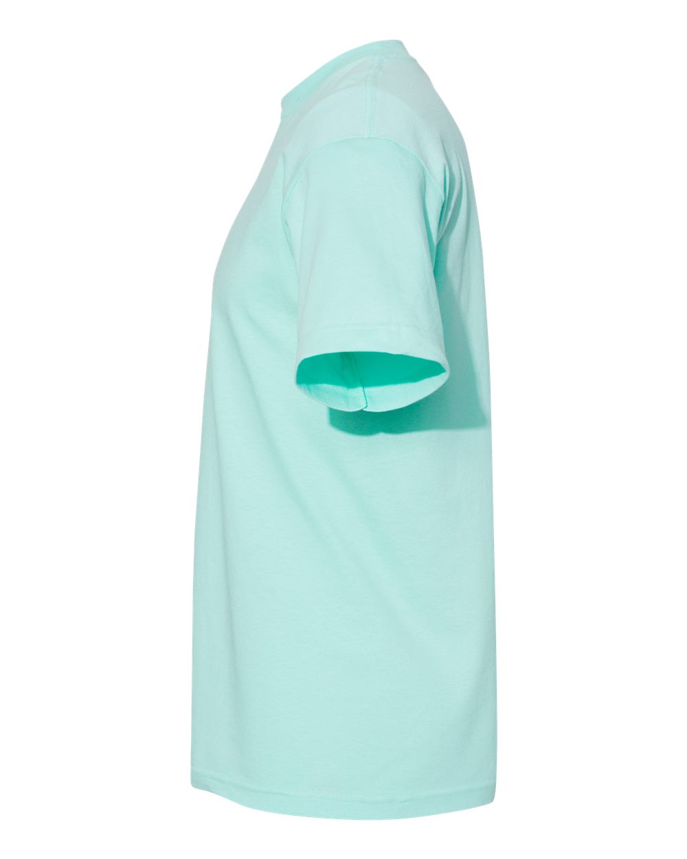 Left View of Celadon Heavyweight Cotton Tee - 1301