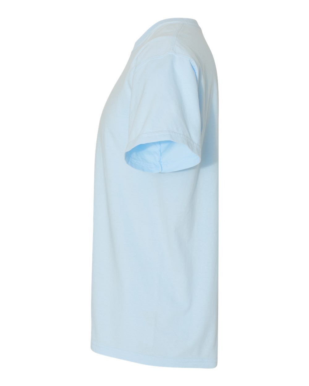 Left View of Chambray Garment-Dyed Heavyweight T-Shirt - 1717