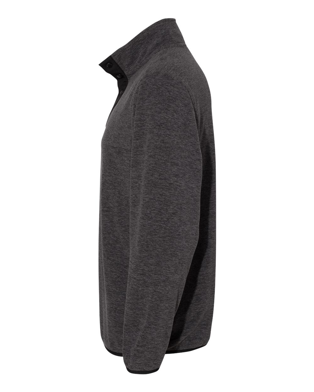 Left View of Charcoal Denali Mountain Fleece Pullover - 7352