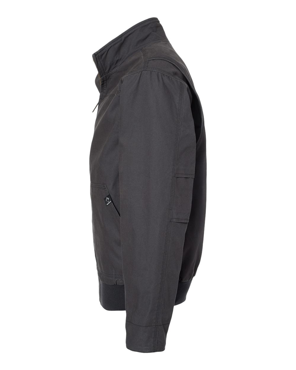 Left View of Charcoal Force Power Move Bomber Jacket - 5032 plain