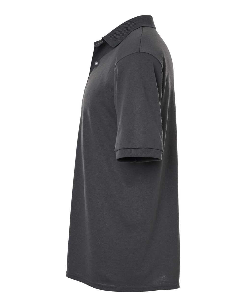 Left View of Charcoal Grey Dri-Power® Polo - 437R