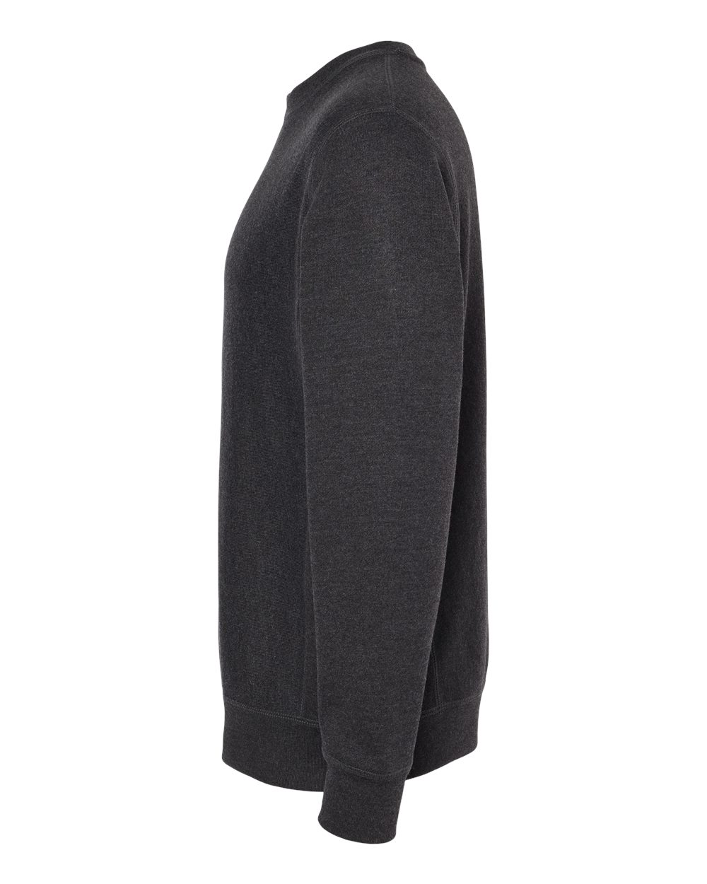 Left View of Charcoal Heather Legend - Premium Heavyweight Cross-Grain Crewneck Sweatshirt - IND5000C