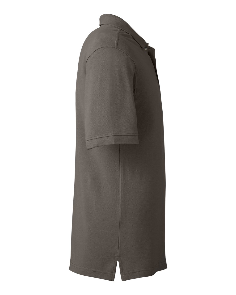Left View of Charcoal Men&#39;s Pique Polo - M200