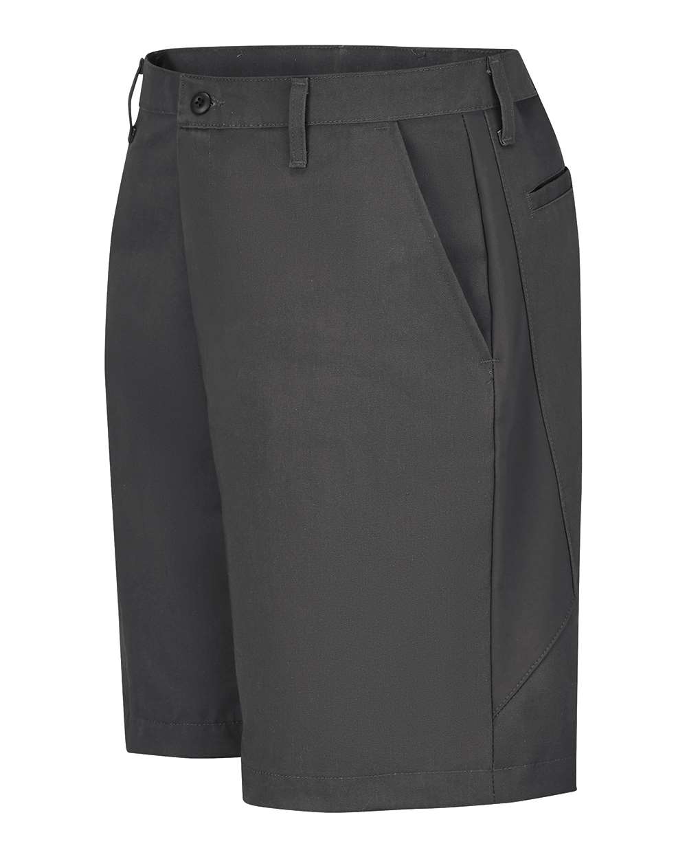 Left View of Charcoal Mimix® Utility Shorts - Extended Sizes - PX50EXT