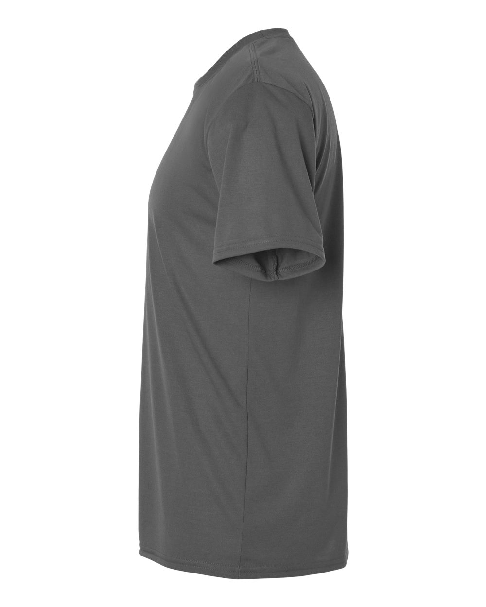 Left View of Charcoal Performance® T-Shirt - 42000