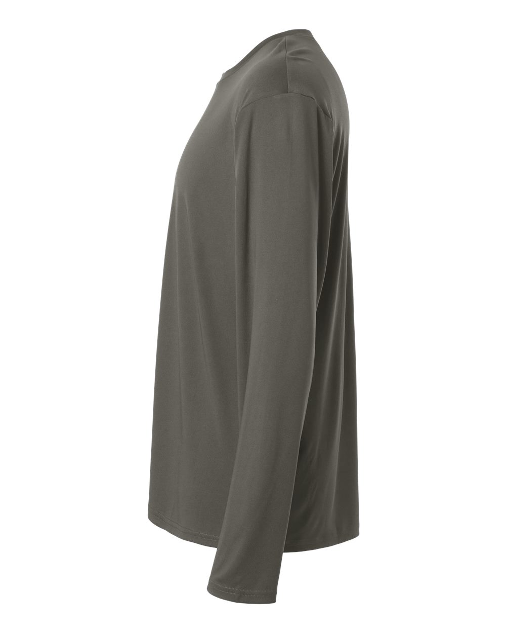 Left View of Charcoal Pro-Lock Performance Long Sleeve T-Shirt - 48400