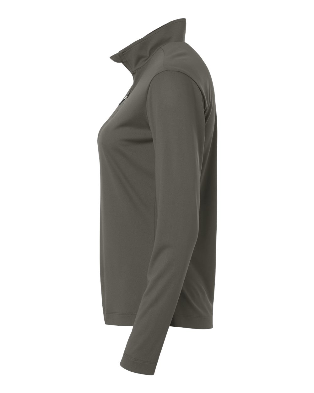 Left View of Charcoal Pro-Lock Women&#39;s Performance Quarter-Zip Pullover - 41870L