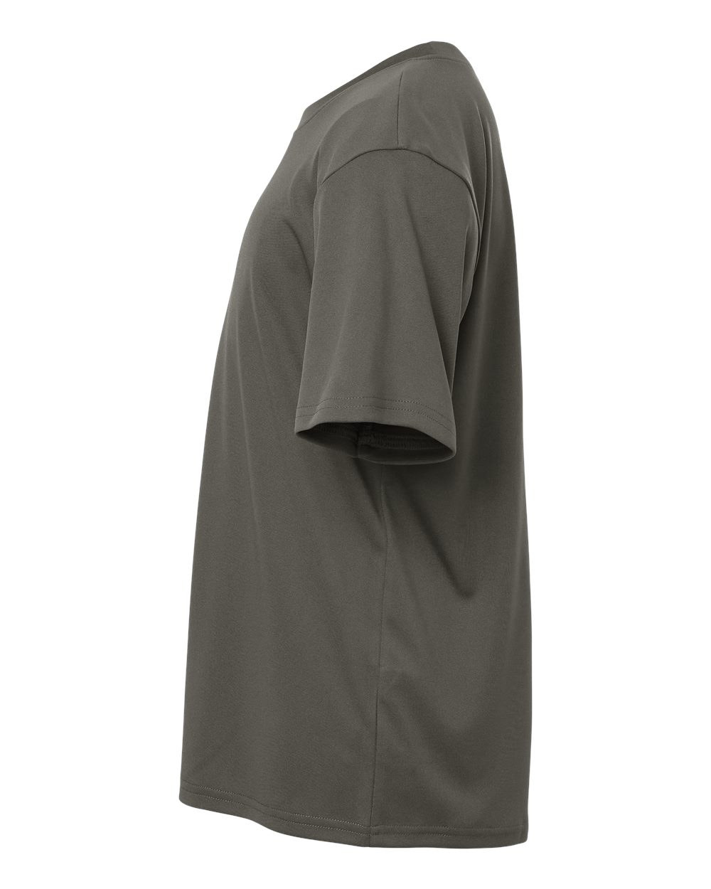 Left View of Charcoal Pro-Lock Youth Performance T-Shirt - 48000Y