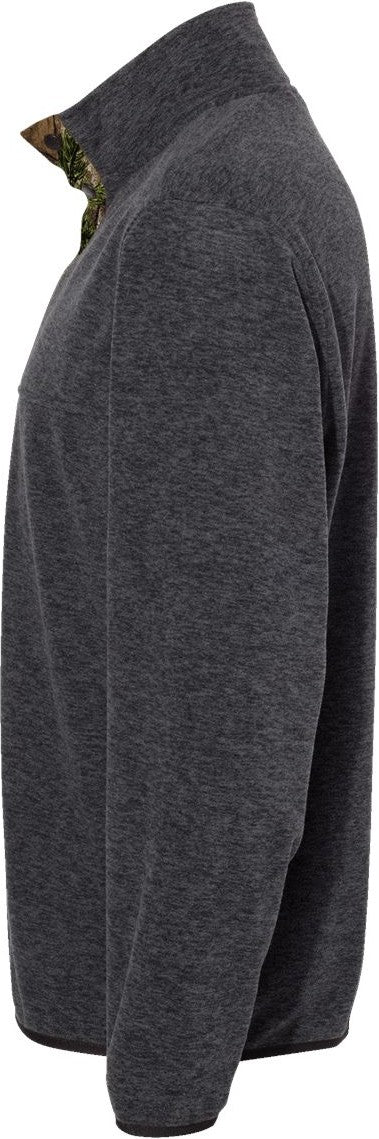 Left View of Charcoal Realtree Xtra Denali Mountain Fleece Pullover - 7352