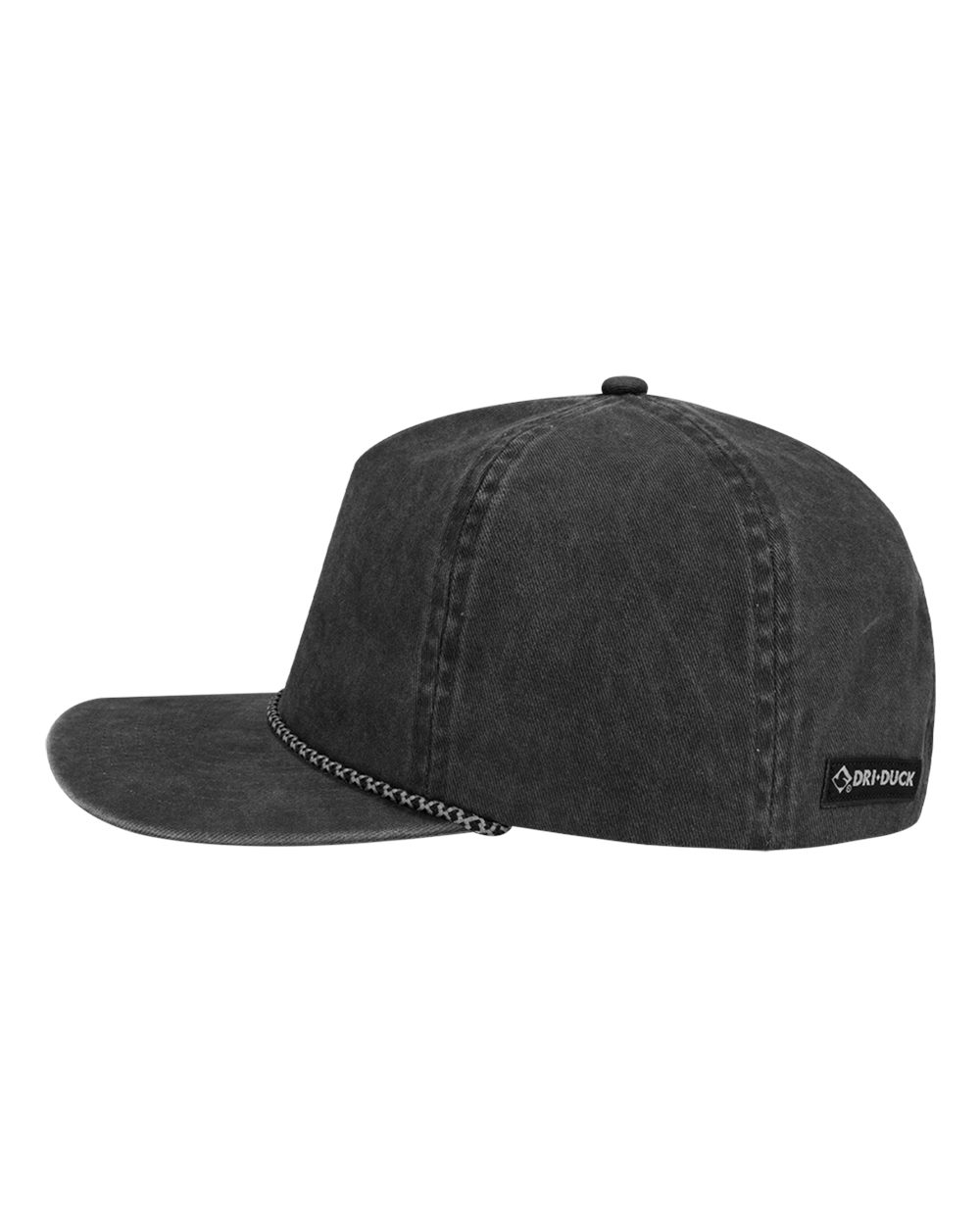 Left View of Charcoal Rockwell Cap - 3053