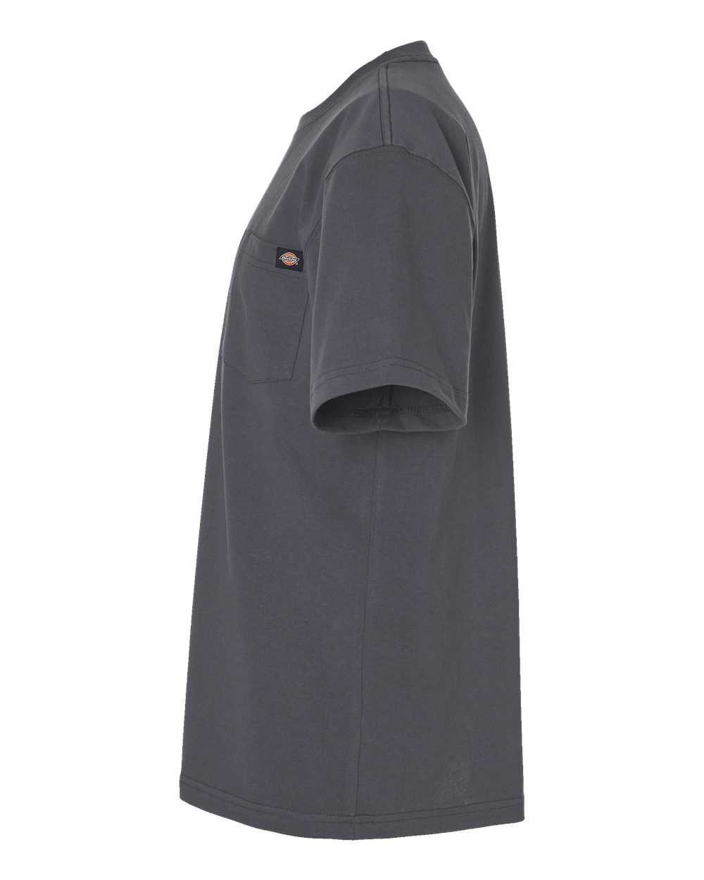 Left View of Charcoal Traditional Heavyweight T-Shirt - WS50-D