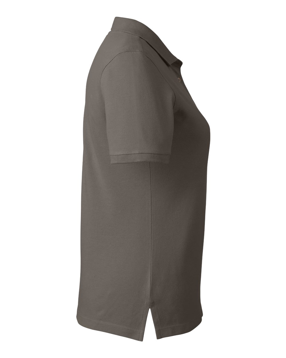 Left View of Charcoal Women&#39;s Cotton Polo - M200W