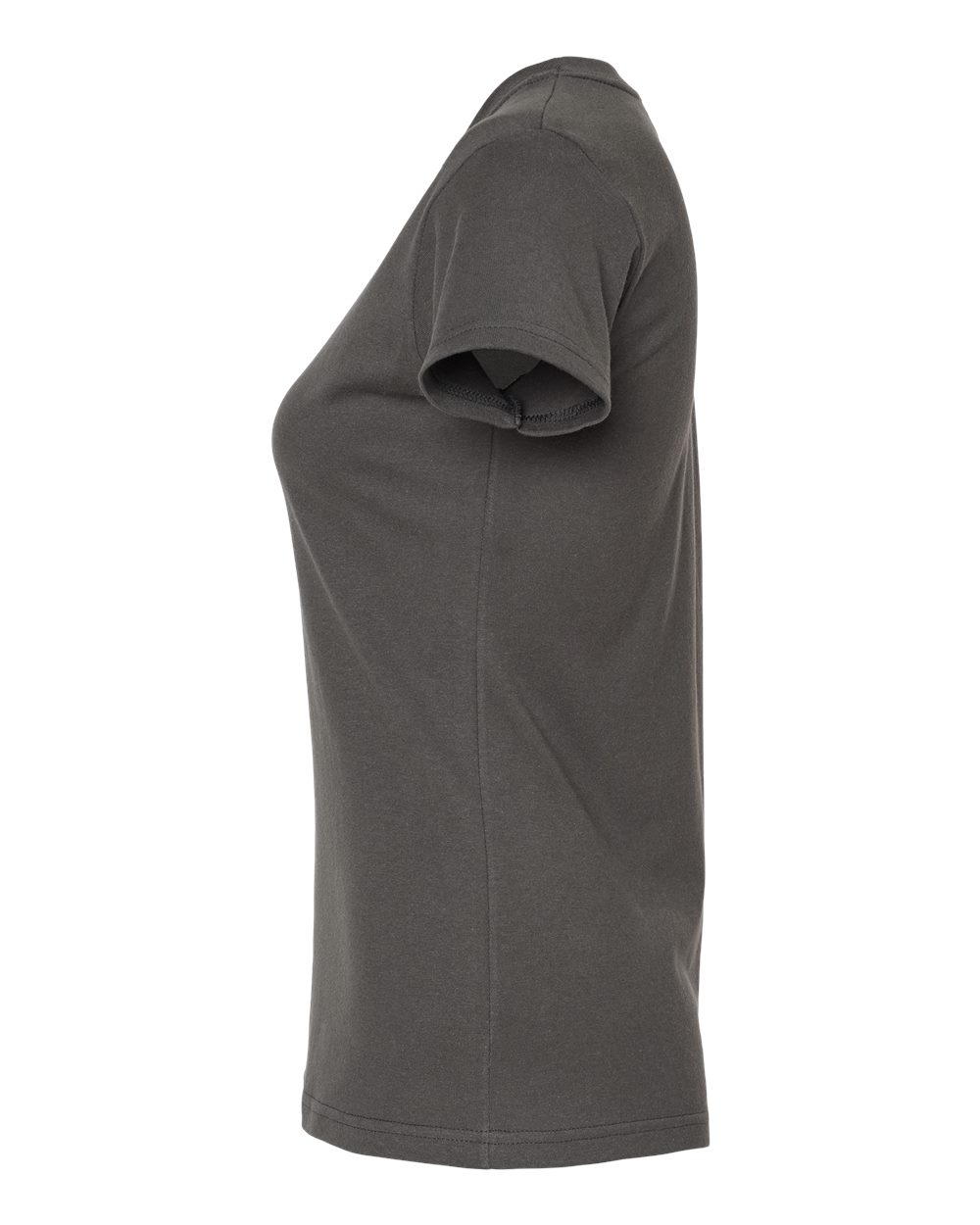 Left View of Charcoal Women&#39;s Fine Jersey Slim Fit T-Shirt - 213