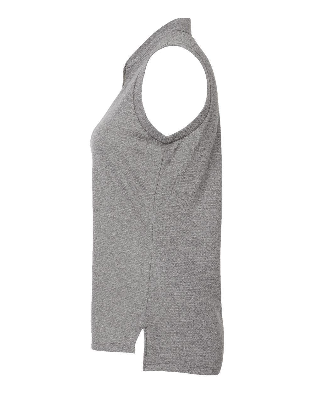 Left View of Charcoal Women&#39;s Ultimate365 Textured Sleeveless Shirt - A1001