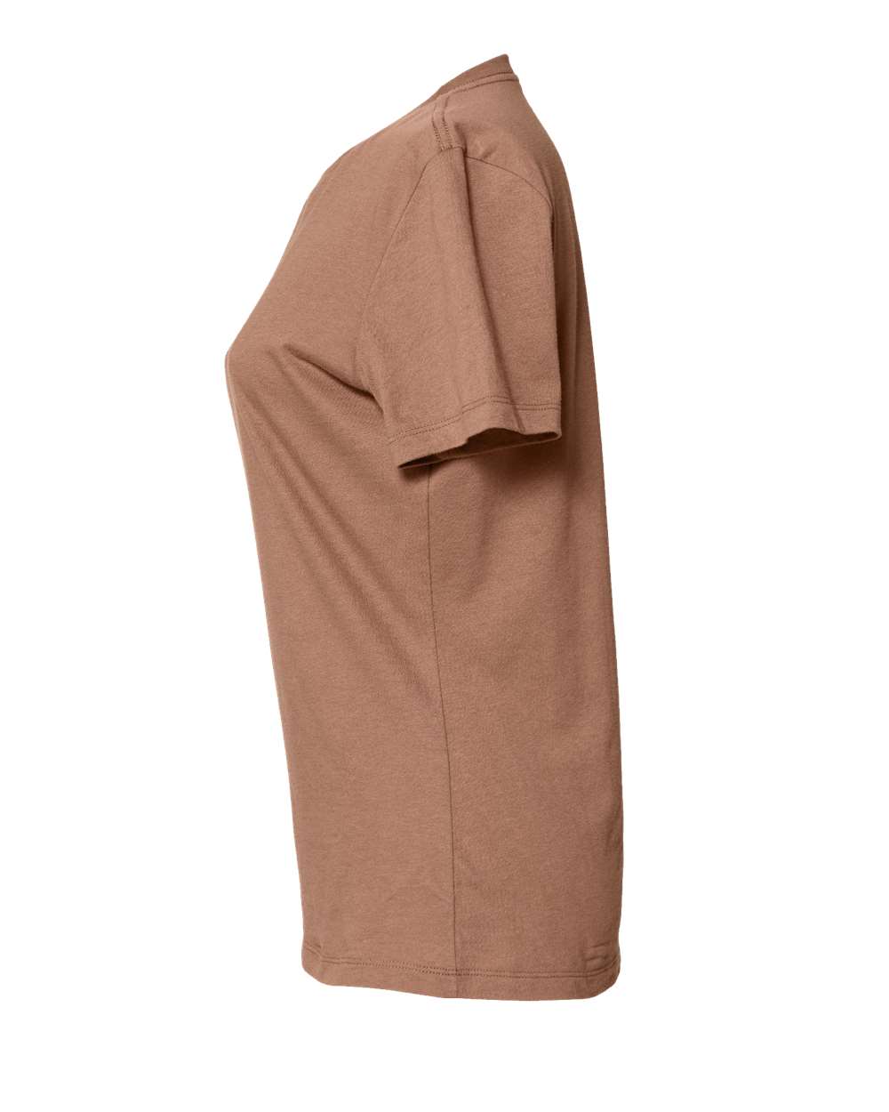 Left View of Chestnut Women’s Relaxed Jersey Tee - 6400