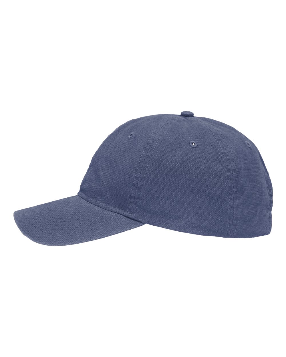 Left View of Chino Blue Dad Hat Fit - SP1700