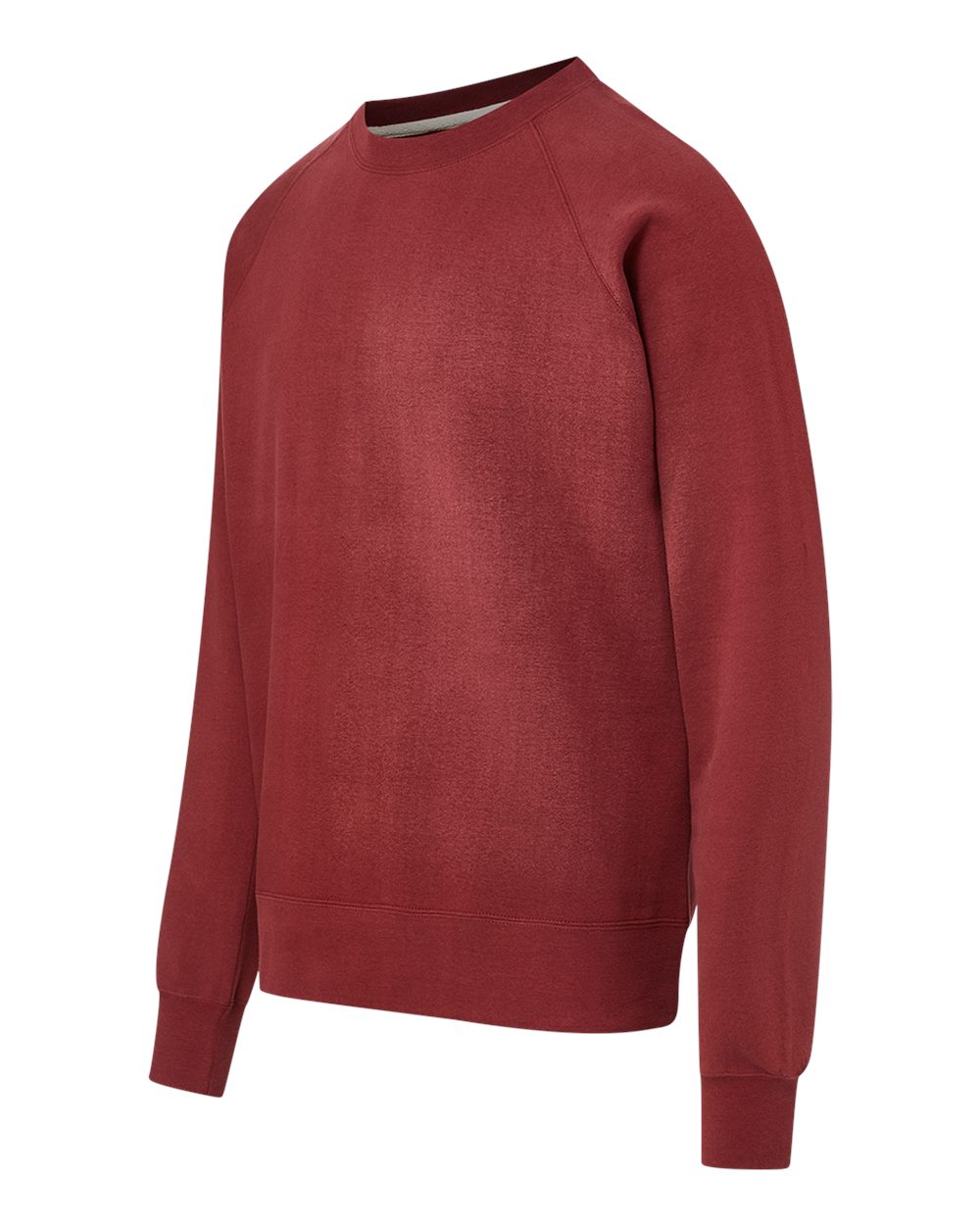 Left View of Cinnamon Vintage Fleece Raglan Crewneck Sweatshirt - 17116